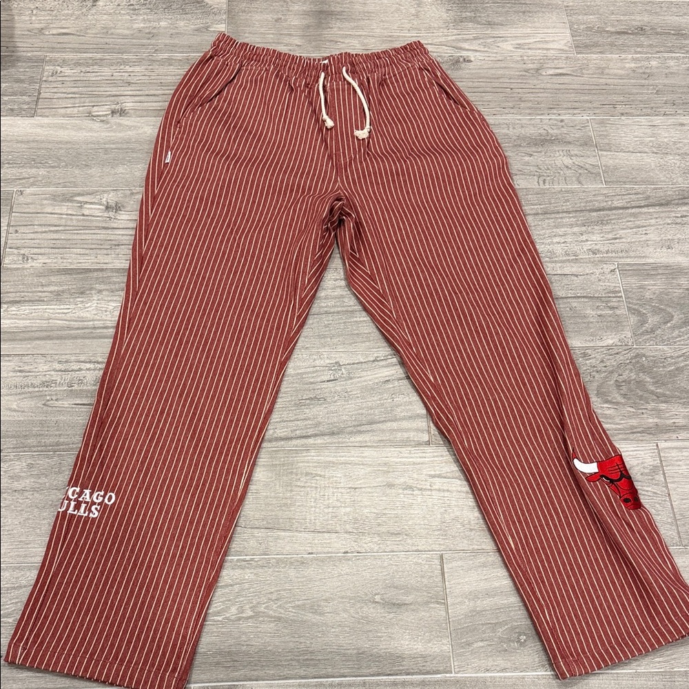FairPlay Brand - Chicago Bulls NBA Striped Pants Medium Red White